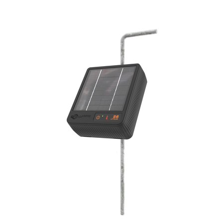 GALLAGHER S6 Solar-Powered Fence Energizer .74 mi. Black G349404